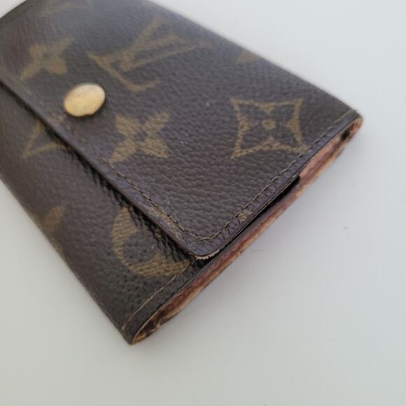 Authentic Louis Vuitton Monogram Multicles 6 Key Hooks Case Brown Small Good - Picture 10 of 10